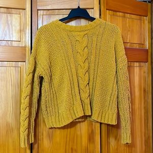 Aeropostale Gold Sweater. Size: Medium